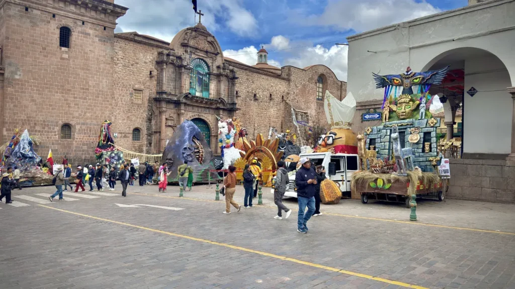 Cusco during festivities in June