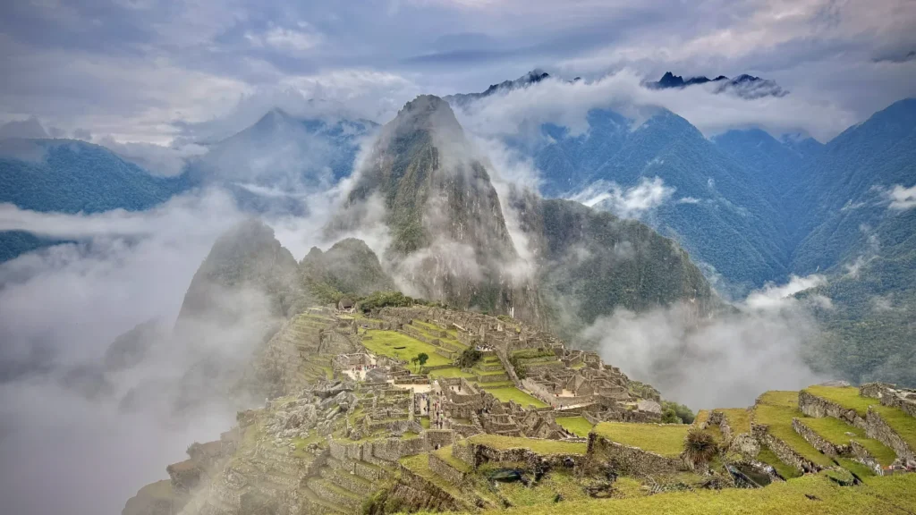 Machu Picchu, the iconic Incan citadel nestled high in the Andes,