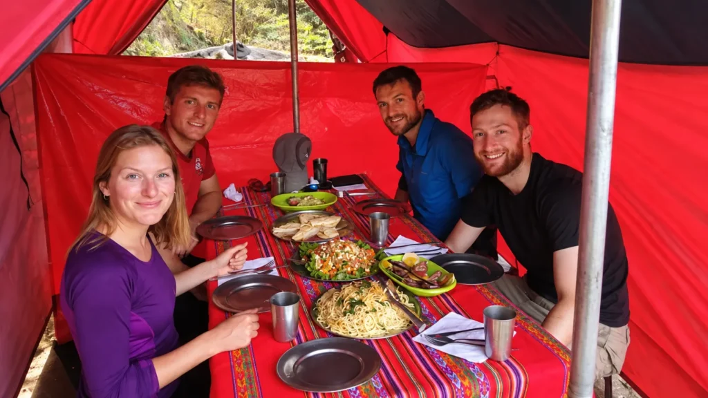 When trekking the Inca Trail, meals are an essential part of the experience