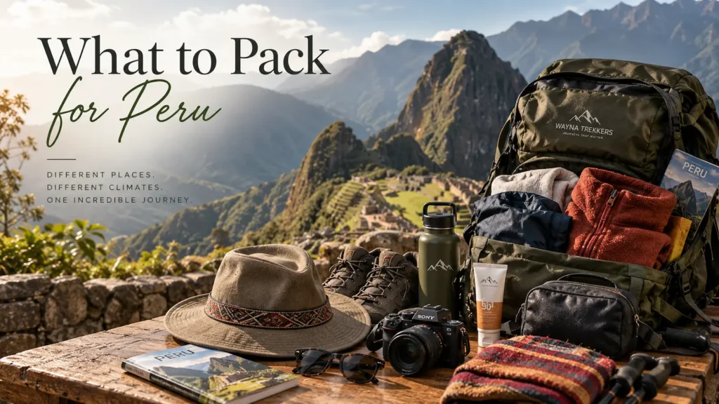 Packing list for Peru
