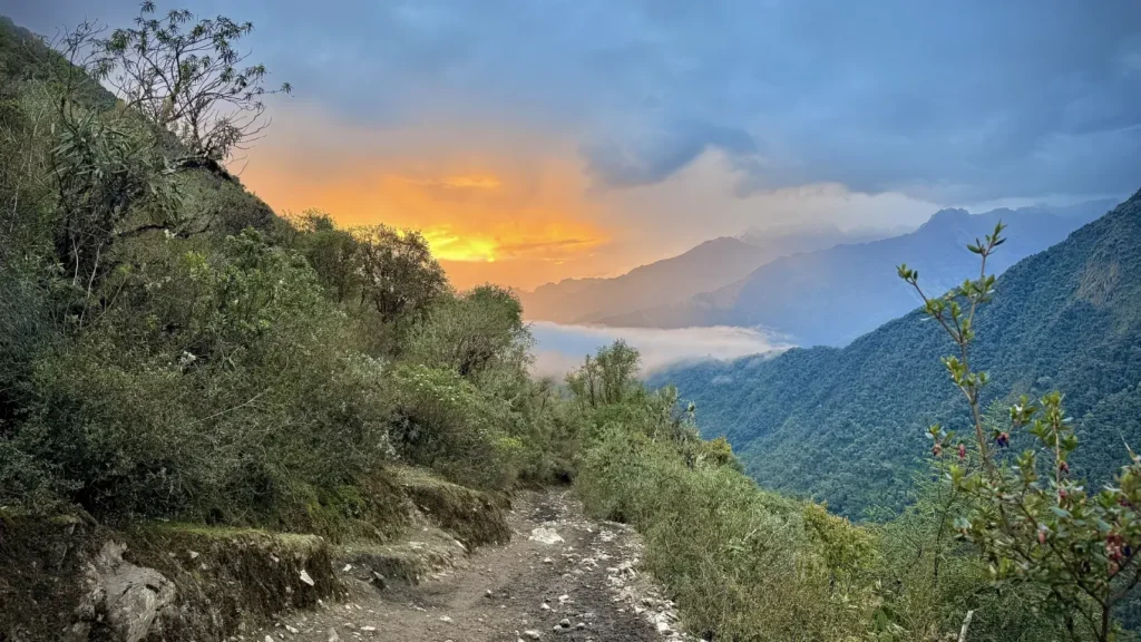 best sunsets in the Andean region of Peru